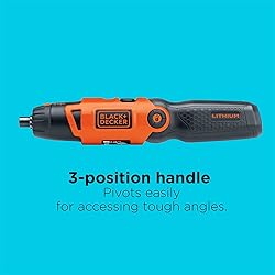 BLACK+DECKER Cordless Screwdriver with Pivoting