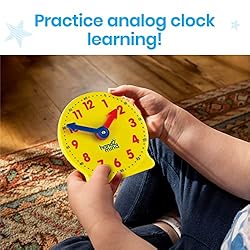 hand2mind Mini Geared Clock, Telling Time Teaching