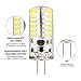 KINGSO G4 LED Bulb 10 Pack 3W Bi-Pin LED Light Bulb 48×3014 SMD 20W Halogen Bulb Equivalent Silicone Coated Shatterproof 220 Lumens 360° Beam Angle AC/DC 12V - Pure White