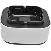 Smokeless Ashtray Purifier, AA Battery Odor Remove Electric Ashtray Flame Retardant Negative Ion for Office for Home(grey)