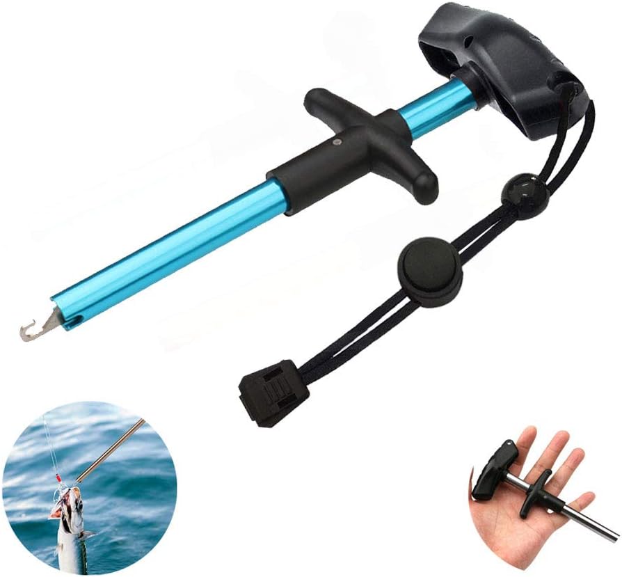 Easy Fish Hook Remover Squeeze-Out Fish Hook Separator Tools, Portable Easy Reach Stainless Steel Fishing Hooks Extractor Minimize Injuries Fishing Hand Tool