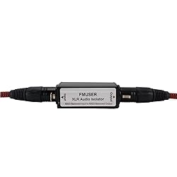 FMUSER XLR Audio Ground Loop Noise Isolator