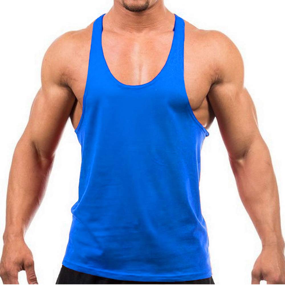 YAKER Men's Gym Tank Tops Y-Back 