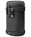 WGear Semi-Hard Lense Case for DSLR Camera Lens (Canon, Nikon, Sony, Pentax, Olympus, Panasonic,etc), Medium Size with Carabiner, Lens Cleaning Wipe (Black Medium)