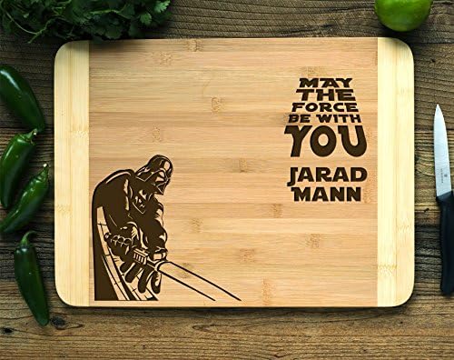 Personalized Cutting Board Engraved Cutting Board HDS Star Wars Darth Vader