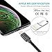 Syncwire iPhone Charger Lightning Cable 3.3Ft, [Apple MFi Certified] Nylon-Braided High-Speed Sync&Charging Cord for iPhone 11/XS Max/XS/XR/X, 8 7 6S 6 Plus, SE 5S 5C 5, Ipad, iPod & More - Black (SW-LC330)