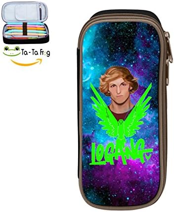 XingKongstore Logan Paul Maverick - Logan Green Hoodie Pen Case Pencil Bag Makeup Pouch Cosmetic Bag Durable Students Stationery