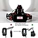 Benran Waterproof LED Headlamp Headlight Rechargeable Head Flashlight Lamp with 3 Xm-l T6 4 Modes Outdoor Sports Hiking Camping Riding Fishing Hunting (Super bright)