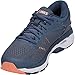 ASICS Women's Gel-Kayano 24 Running Shoes, 8.5M, Smoke Blue/Dark Blue/CANTELOUP