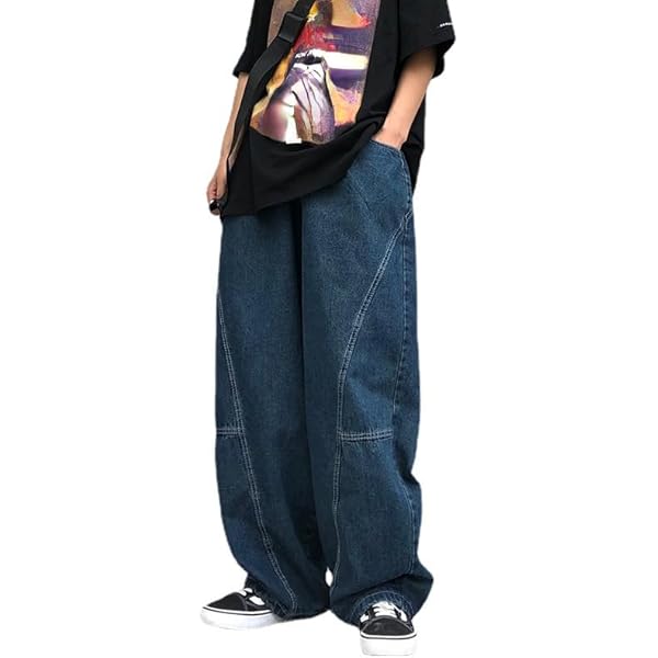 Oversized Baggy Cyber Punk Jeans for Men and Women Loose