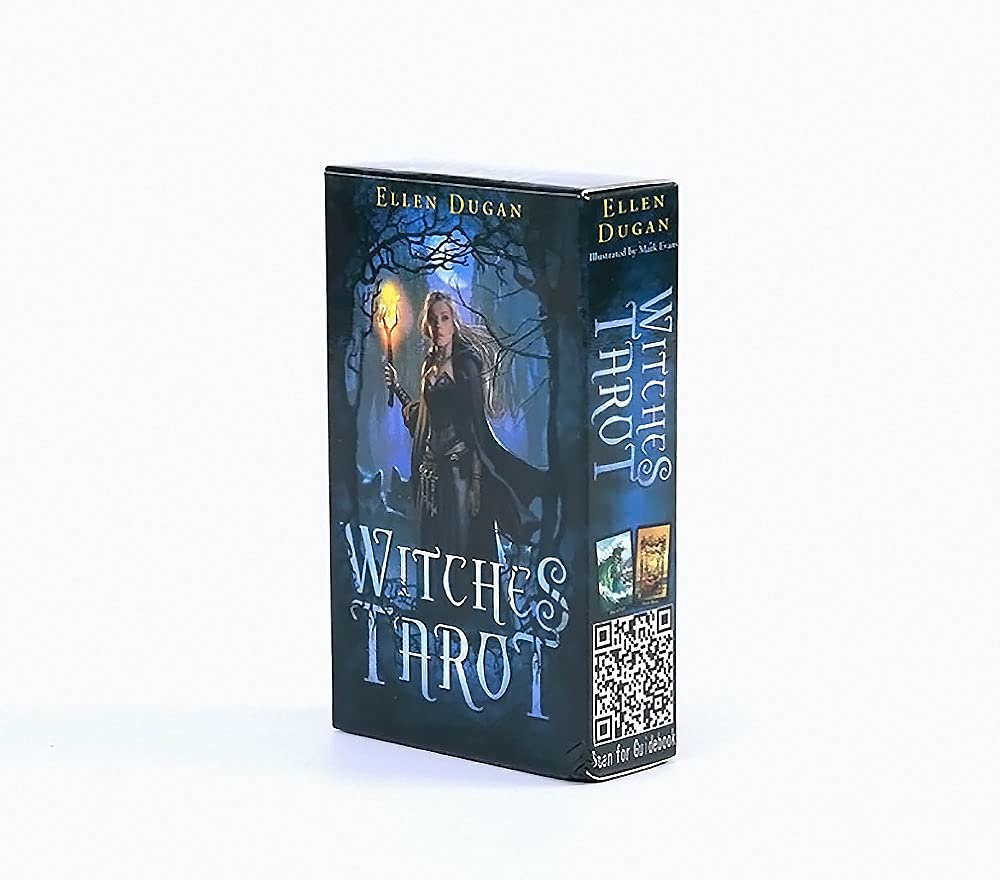 Fankexi Tarots Cards Deck,Witches Tarot Cards Sets Deck, E-Guide to Psychic Tarot Reading, Fate Divination Tarot Meanings for Beginners to Advanced