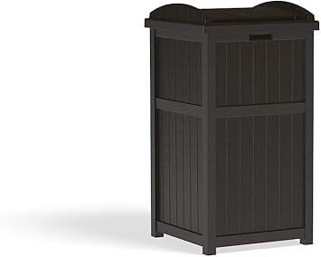 Amazon Com Suncast 33 Gallon Can Resin Outdoor Trash Hideaway