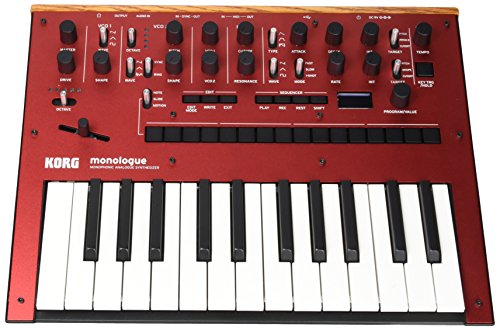 Korg Monologue Monophonic Analog Synthesizer with Presets-Red (MONOLOGUERD