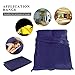 Sleeping Bag Liner, Beauty Star Super Lightweight Single/Double 2 Person Sleeping Bag for Camping, Backpacking, Hiking, Hotel, Portable Envelope Ultralight Sleep Sack with Compression Sack (Navy Blue)