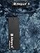Allegra K Women's Tie Dye Irregular Hem Shirt Round Neck Long Sleeves Casual Top Medium Blue