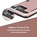 Galaxy S7 Case, TILL(TM) Wallet Case [Card Pocket] Shockproof Dual Protective Shell Rubber Bumper w/Card Holder Slot Kickstand Case Cover for Samsung Galaxy S7 S VII G930 GS7 All Carrier [Rose Gold]