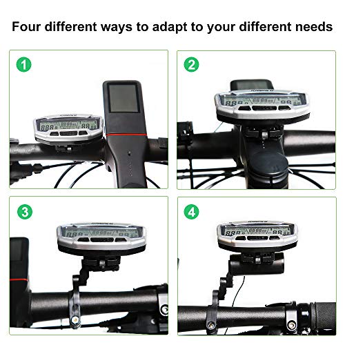 Raniaco Bike Computer, LCD Backlight Automatic Wake-up Multifunctions Cycle Computer Wired Waterproof Bicycle Odometer Speedometer - Thumbnail 3