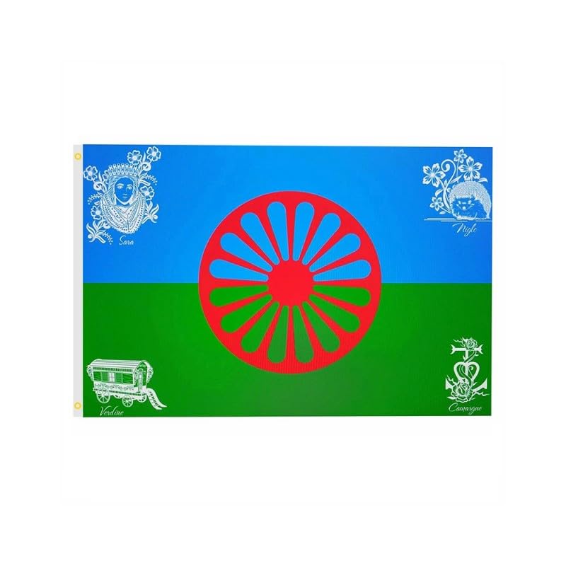 BOBIJOO JEWELRY - Travelling gypsy flag Sara Niglo Verdine 90x60cm