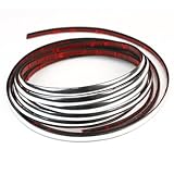 3m Silver Car Grille Exterior Chrome Styling Decoration Moulding Trim Strip Silver Bright Durable New 6mm