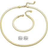 Fayruz Jewelry 18K Yellow Gold Plated Stainless Steel Jewelry Set for Women, Set of 3