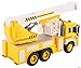 Memtes Friction Powered Hoist Bucket Construction Cherry Picker Lift Truck Toy with Lights and Sounds for Kids