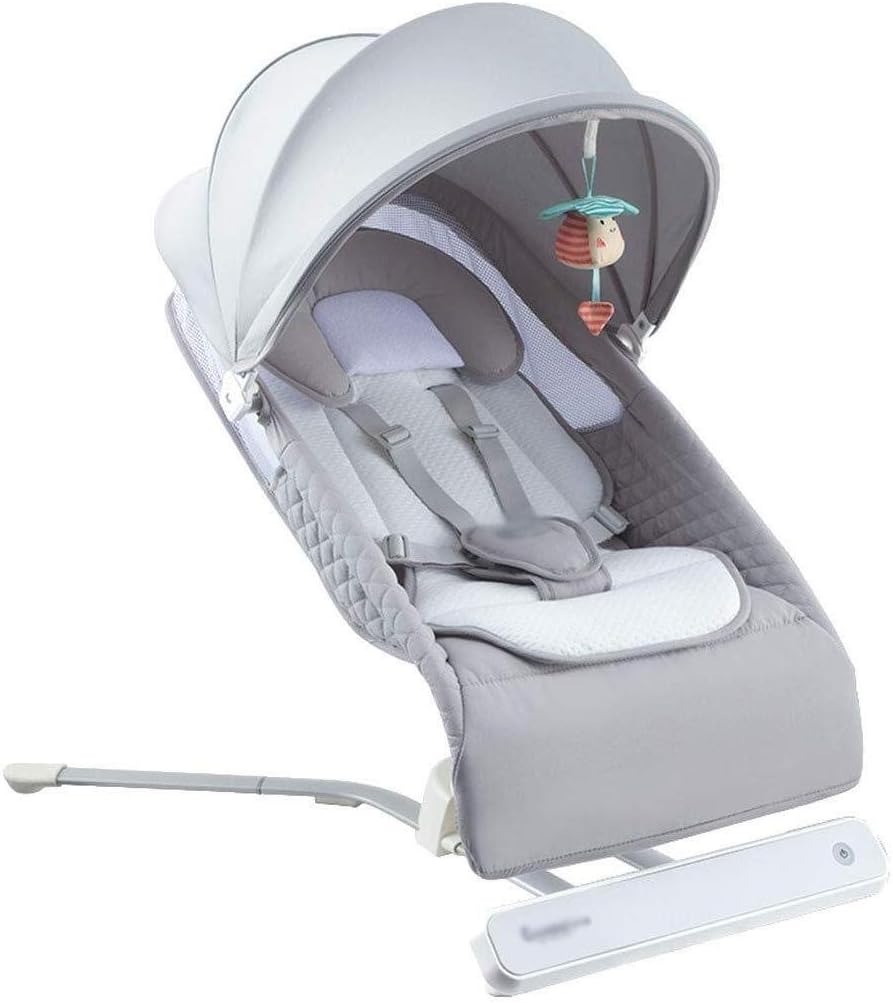 HWZQHJY Multifunctional Electric Baby Rocking Chair, Folded Baby Bouncer, Baby Swing, Ergonomic Support, for Children Under 3 Years Old