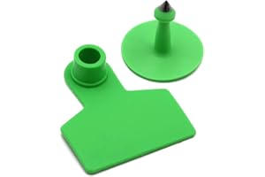 M.Z.A Blank Ear Tags for Goats Sheep Pigs Hogs Cows Cattle Calf Livestock Ear Tag Blank Pig Tags, 100pcs