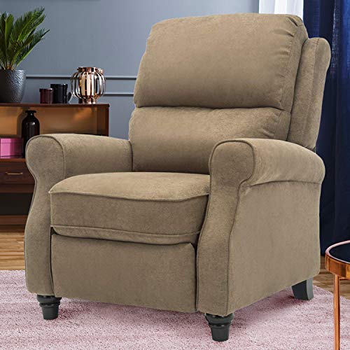 GOOD & GRACIOUS Recliner Chair, Modern Reclining Armchair with Plush