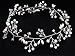 Jaciya Crystals Wedding Headband Bridal Headpieces for Bridesmaid and Flowergirls, 19.7 inches Hair Vine and Headpiece Pearls Silver Hair Accessories for Women (Silver)