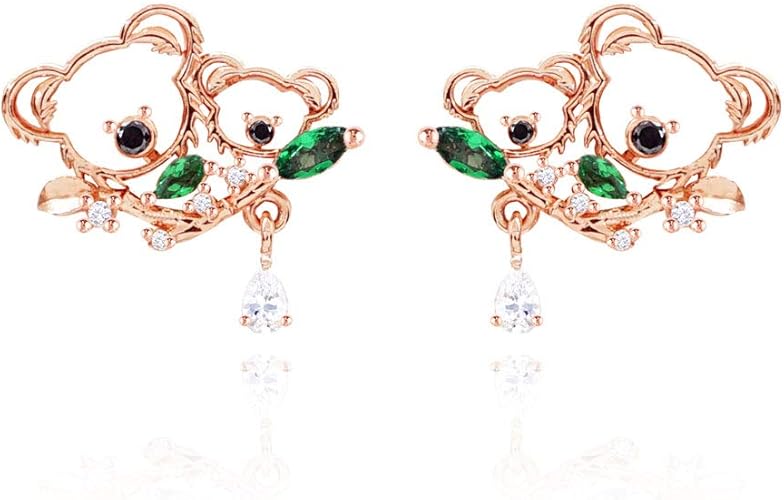 Amazon Wingbling コアライヤリング ファッションジュエリー レディース コアラ 動物テーマ グローバルウォーミングスタッドイヤリング ギフト ピアス 通販