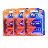 6 Pack D Cell LR20 AM-1 MN1300 1.5V Alkaline Battery