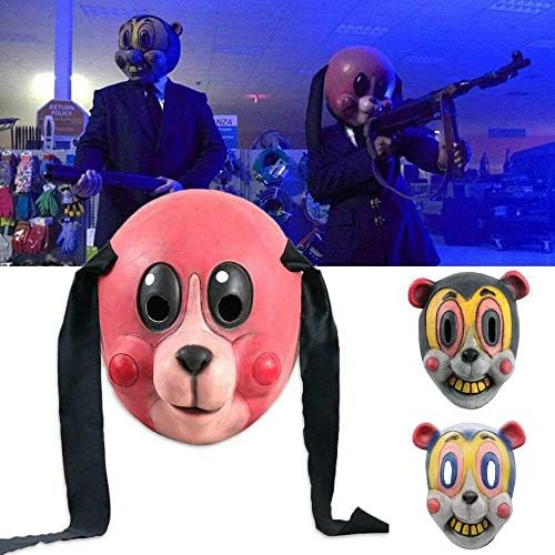 The Umbrella Academy Hazel Cha-cha Mask Latex Halloween Cosplay Helmet Costume Carnival Headgear Props