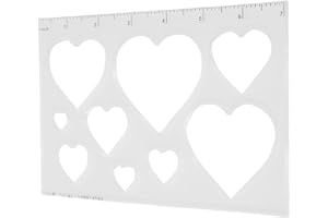 Fabater Hardened Clear Acrylic Router Stencil for DIY Woodworking Projects - Versatile Inlay Template for Restoring Furniture