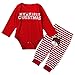 MIOIM Baby Girls Boys My First Christmas Rompers Tops Long Pants Outfits Set