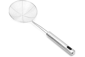 Strong Spider Strainer Skimmer Ladle with Premium Stainless Steel Kitchen Tool Easy Operation