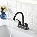 VAPSINT Commercial Two Handle Centerset Lavatory Vanity Basin Oil Rubbed Bronze Sink Bathroom Faucet