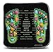 Acu Reflexology Relief Mat. Rotating Plastic Foot Mat Massage