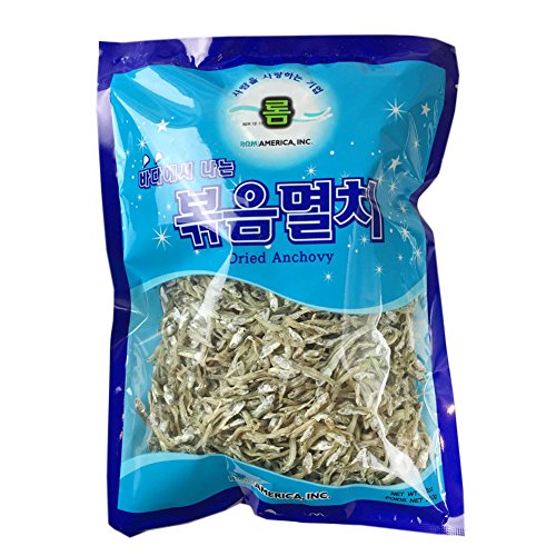 image for ROM AMERICA Korean Medium Whole Dried Anchovies Anchovy for Broth Dash
