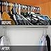 Meetu Space Saving Hangers Magic Cloth Hanger Metal Closet Organizer for Closet Wardrobe Closet Organization Closet System (Pack of 20)