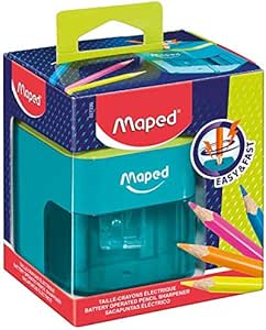 Maped Battery - Sacapuntas eléctrico con depósito27330: Amazon.es: Oficina y papelería