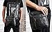 Small Genuine Leather Cross Body Messenger Bags Satchel Shoulder Bag for Men Black