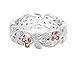 Platinum and Rose Gold Overlay Leaves and Pink Flower Vintage Filigree Eternity Anniversary Ring Band (10)
