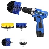 Drill Brush Set 4 Piece Power Scrubber Drill Brush