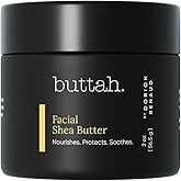 Buttah Skin Facial Shea Butter 2oz - Organic Whipped Virgin Raw Moisturizer for All Skin Tones - Hydrating & Natural