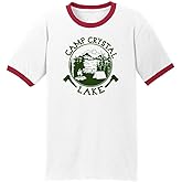 Pop Threads Camp Crystal Lake Counselor Shirt Vintage Costume Graphic Tee T-Shirt for Men