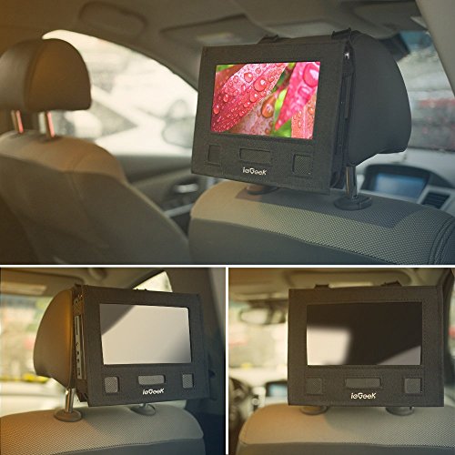 ieGeek-Car-Headrest-Mount-Holder-Strap-Case-for-Swivel-Flip-Style-Portable-DVD-Player-Fit-for-ieGeek-115-inch-DVD-Player