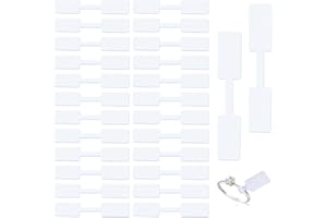 600PCS Jewellery Price Tags Stickers Rectangle Self-Adhesive Jewelry Identification Tags Blank Hang Tags Labels Ring Bracelet