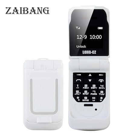 Long CZ J9 Das kleinste Blutooth-Telefon Mini-Flip-Telefon 2G GSM-Kunststoff-Geschenk Voice Changer 3 in 1 Bluetooth-Headset 