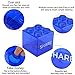 Colorful Stacking Block Coin Bank for Kids - Helps Kids Save, Share, Give and Invest - Transparent Plastic Bank Shows Cash Inside - Teaches Good Money Habits - Perfect As Kids Birthday Presents