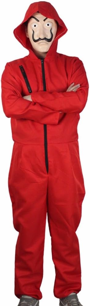Gsmart Salvador Dali La Casa De Papel The Money Heist Costume+ Mask